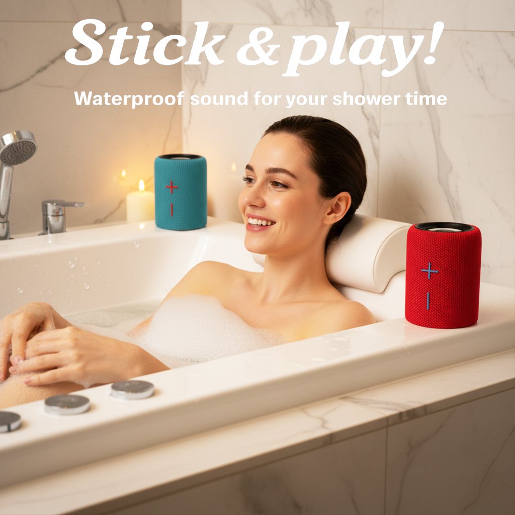 TWIN 2 Portable Bluetooth Speaker with Magnetic 2-in-1 Design IPX4 Water Resistant 10H Playtime TWS Pairing BT5.3 FM Radio for Home Party Outdoor Beach Audio Stereo 20W Subwoofer