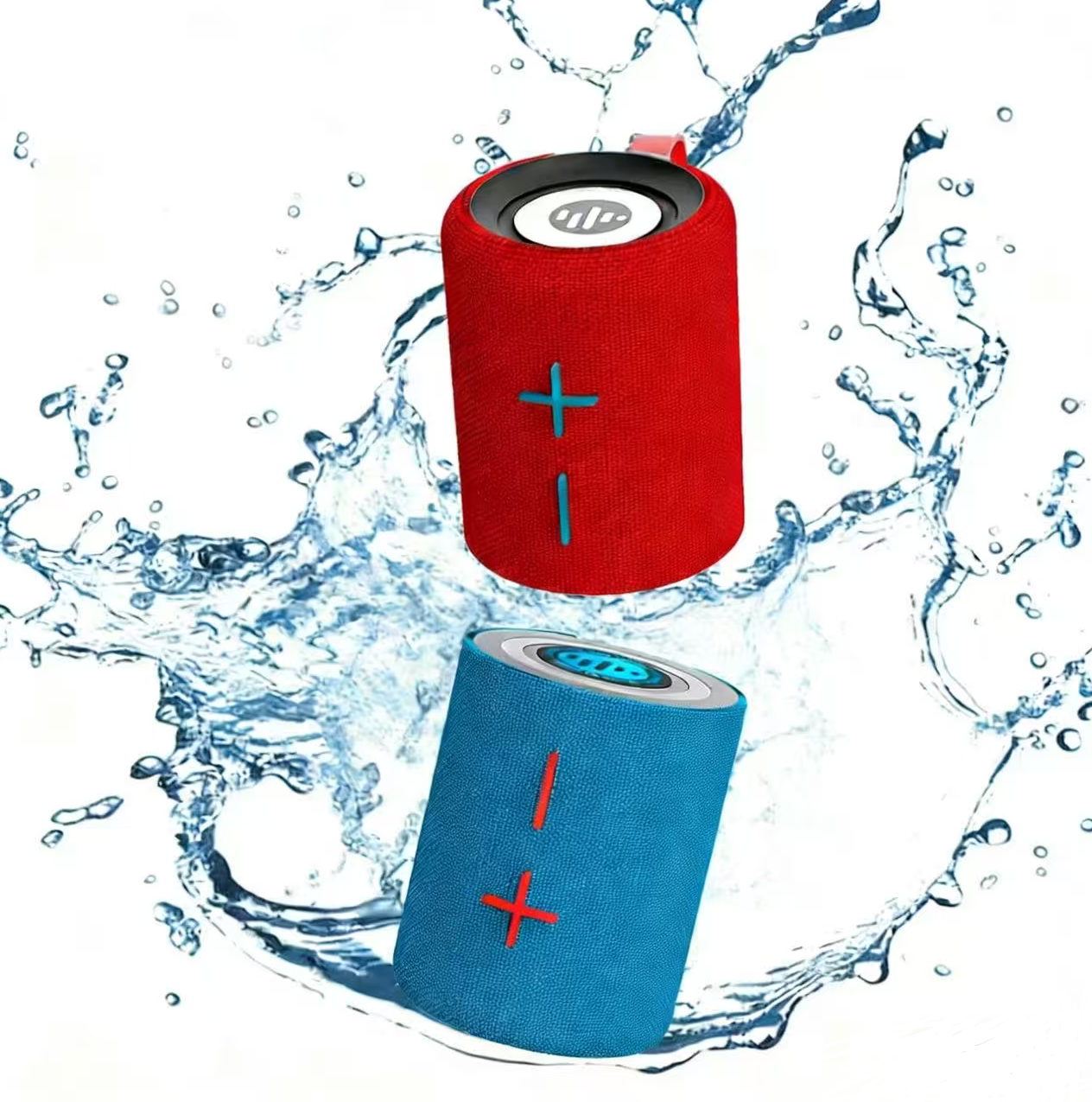 TWIN 2 Portable Bluetooth Speaker with Magnetic 2-in-1 Design IPX4 Water Resistant 10H Playtime TWS Pairing BT5.3 FM Radio for Home Party Outdoor Beach Audio Stereo 20W Subwoofer
