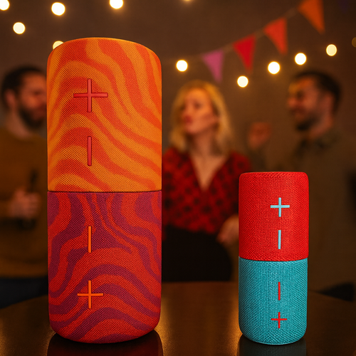 MEGA-TWIN Portable Bluetooth Speaker PLUS with 2-in-1 Design IPX4 Water Resistant 10H Playtime TWS Pairing BT5.3 FM Radio 20W Subwoofer for Home Party Outdoor Beach Audio