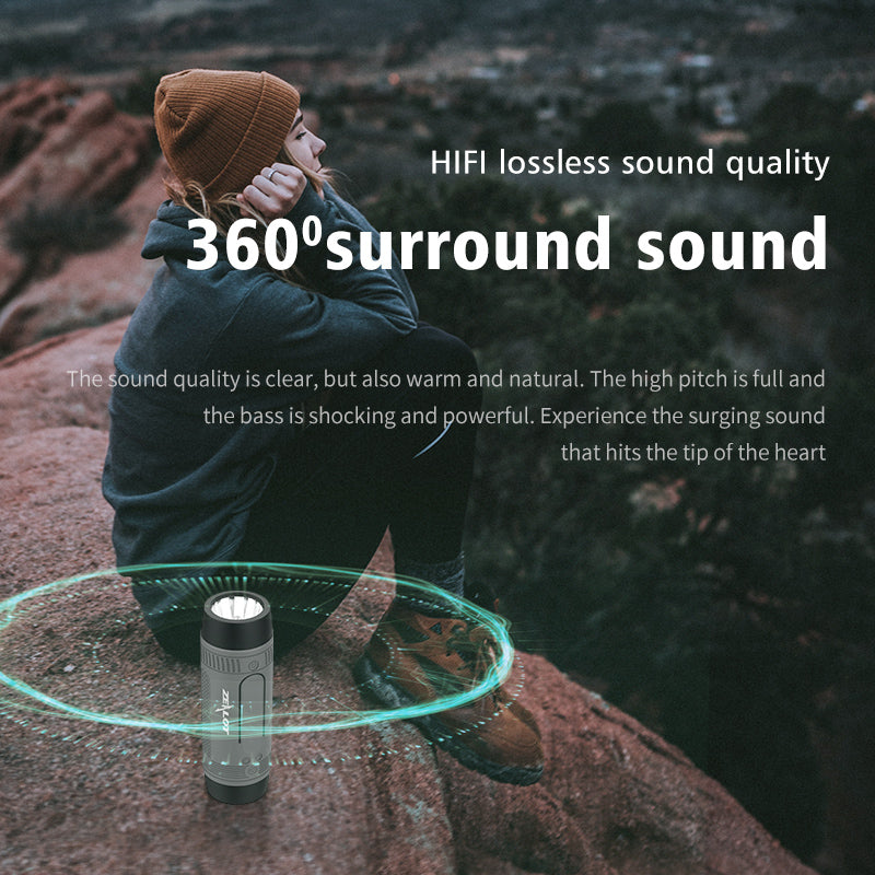 ZEALOT Riding Portable Bluetooth Speaker with Magnetic 4-in-1 Design IPX4 Water Resistant 36H Playtime TWS Pairing BT5.3 FM Radio for Outdoor Beach Audio Stereo 4000mAh Subwoofer