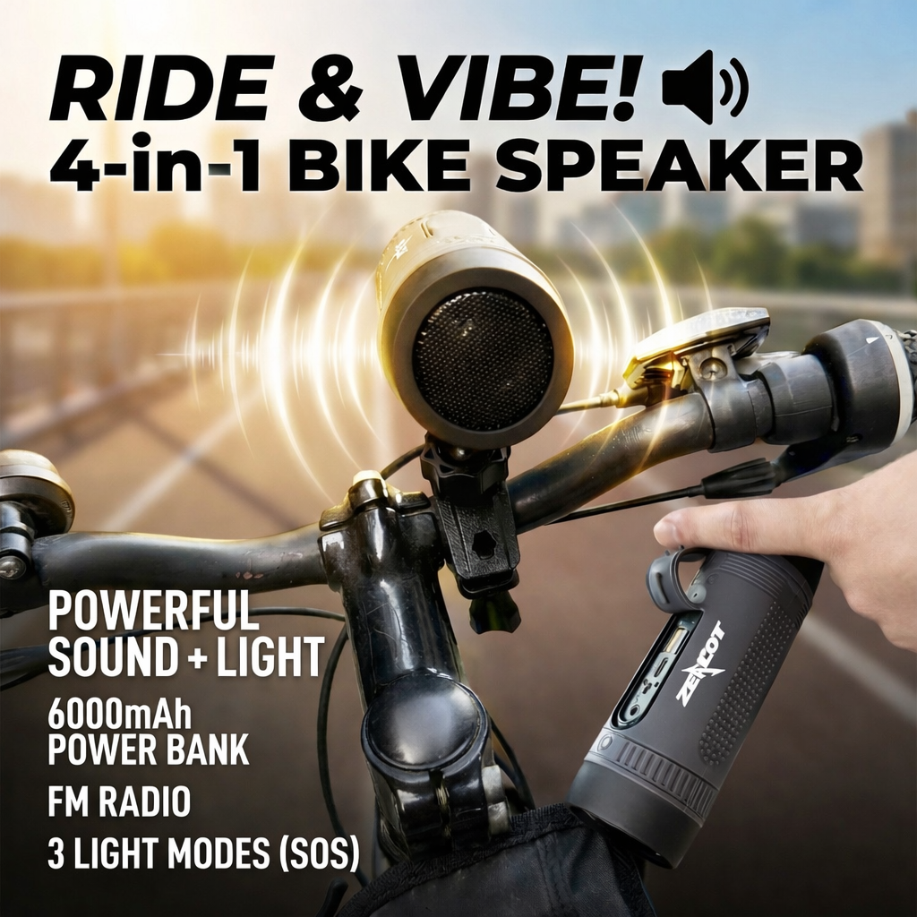 ZEALOT Riding Portable Bluetooth Speaker with Magnetic 4-in-1 Design IPX4 Water Resistant 36H Playtime TWS Pairing BT5.3 FM Radio for Outdoor Beach Audio Stereo 4000mAh Subwoofer