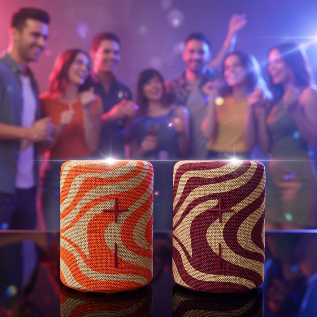 MEGA-TWIN Portable Bluetooth Speaker PLUS with 2-in-1 Design IPX4 Water Resistant 10H Playtime TWS Pairing BT5.3 FM Radio 20W Subwoofer for Home Party Outdoor Beach Audio